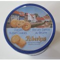 Large RIBERHUS Danish butter cookies tin as per photos