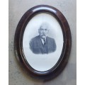 Vintage wooden frame with photo as per photos