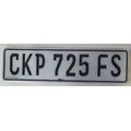 Number plate as per photos