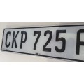 Number plate as per photos