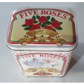 FIVE ROSES tea tin as per photos