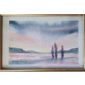 Original framed watercolour painting by NANNIE HENNING