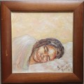 Framed oil painting by LOUISE BESTER as per photo