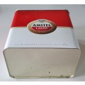 Large AMSTEL LAGER tin as per photos