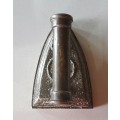 Vintage `brass look` cast iron, coal stove clothing Sad Iron as per photo
