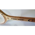 Vintage RUCANOR wood tennis racket for wall decor as per photo.