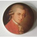 Wolfgang A. Mozart tin as per photos