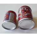 2 ROYAL BAKING POWDER tins as per photos