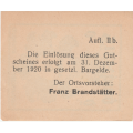 Rare  Austria Firsching Ortsgemeinde 40 Heller (BNI 67060)