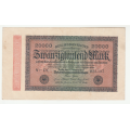 1923 German 20 000 Mark Reichsbanknote Berlin