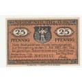 1920 German Neidenburg 25 Pfennig