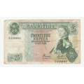 1967 Mauritius 25 Rupees Signature 4