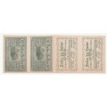 1920 Austria Stadt Zell 10 and 20 Heller Uncut  Banknote sheet (4 notes - 2 sided print) Uncommon