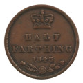 1843 Great Britain Half Farthing