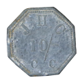 1898 Cape Colony: JH Cartwright Ten Shillings (10/-) Token