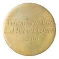 1966 East London Philatelic Society, Thematic Cup Medallion, Awarded to L. J. Tempelhoff