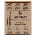 1919 German Municipality of Stuttgart Soap Ration Coupon sheet - Unissued