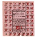 1919 German Municipality of Stuttgart Meat Ration Coupon sheet - Unissued, bottom edge tear