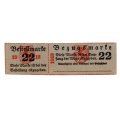 1918 German Order ticket for delivery of food rations