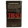 Triad- A Novel Of The Supernatural by Mary Leader 1975 Softcover