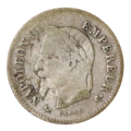 1867-K France 20 Centimes, Key Date, 90 566 Minted