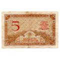 1937 Madagascar 5 Francs, Pick#35