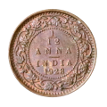 1928 India 1/12 Anna - High Grade