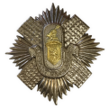 Cape Town Highlanders Cap Badge , Order of the The Thistle, 8cm x 7.5cm