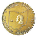 1973 Ohio United States, Piqua Johnston Indian Agency Historical Area medallion