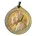 1937 Coronation of King George VI and Queen Elizabeth Bronze medallion for School Children