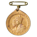 1937 Coronation of King George VI and Queen Elizabeth Bronze medallion for School Children