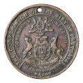 1911 Coronation of King George V and Queen Mary Bronze Medallion: Pretoria