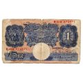 Filler, 1934-39 Great Britain 1 Pound, Signature K. O. Peppiatt, Pick#363c, Centre tear 1/2 through