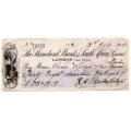 1909 The Standard Bank of South Africa Limited 38 Pound Check, Ladismith (Cape Colony)