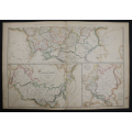 1859 Russia In Europe 2 Map Pair by Edward Weller