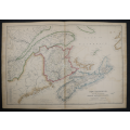 1859 New Brunswick, Nova Scotia, Prince Edward Islands And Part Of Canada East by J. W. Lowry