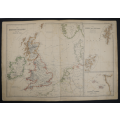 1859 The British Islands And The North Sea, The Orkney And Shetland Islands and The Channel Islands