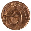 Pre-1994 Fifth Anniversary of Republic: Johannesburg Bronze Medallion