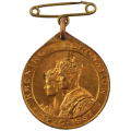 1937 Coronation of King George VI and Queen Elizabeth Bronze medallion for School Children