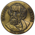 United Kingdom, Charles Dickens Commemorative Medallion, Bronze