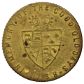 1788 United Kingdom, Spade Half Guinea Gaming Token - George III In memory of the good old days, Bra