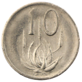 Error 1983 South Africa Nickel 10 Cent, Die Transfer i.e. Progressive Indirect Design Transfer (Also