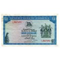 1974 Rhodesia $1, Salisbury, Pick#30k