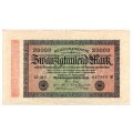 1923 German Berlin Reichsbanknote 20 000 Mark Pick#85a Star Note (Replacement)