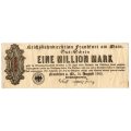 1923 German City of Frankfurt (Prussian province of Hesse-Nassau) 1 Million Mark, Town Issue