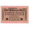 1923 German Berlin Reichsbanknote 5 Million Mark Pick#105