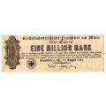 1923 German City of Frankfurt (Prussian province of Hesse-Nassau) 1 Million Mark, Town Issue