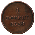 1830 Guernsey 1 Double, dot before date variety