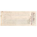 1912 The Standard Bank of South Africa Limited Ladismith (Cape Colony) Cheque, 34 Pounds 4 Shilling