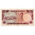 1976 Zambia 5 Kwacha Signature 5 Pick#21a